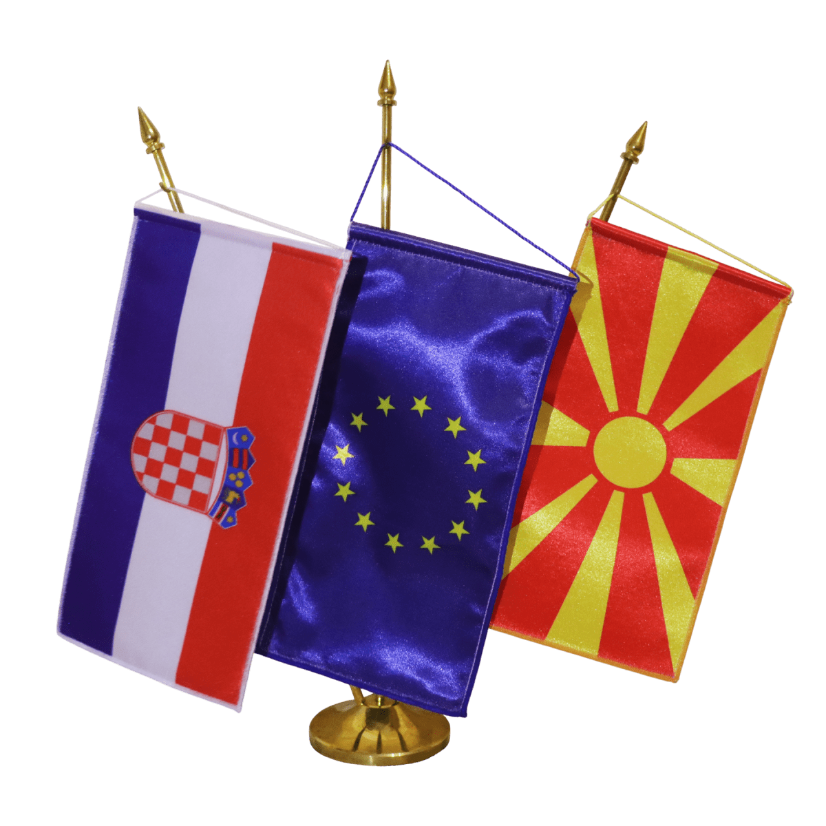 МЕТАЛЕН СТАЛАК ЗА ЗНАМЕ ТРОЕН ЗЛАТЕН - Thumbnail Image 2